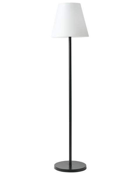 Lampa ogrodowa LED z pilotem metalowa baza biała 823409