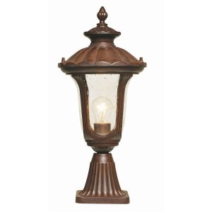 Lampa ogrodowa rdzawa brązowa Chicago wys:51 cm 1xE27x100W IP44 Elstead 921606 Lampa ogrodowa rdzawa brązowa Chicago wys:51 cm 1xE27x100W IP44 Elstead 921606