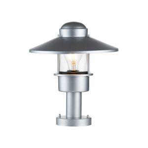 Lampa ogrodowa srebrna Klampenborg wys:31,8 cm 1xE27x60W IP44 Elstead 921558 Lampa ogrodowa srebrna Klampenborg wys:31,8 cm 1xE27x60W IP44 Elstead 921558