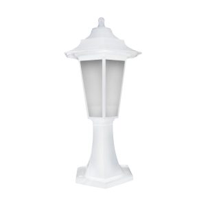 Lampa ogrodowa stojąca biała BEGONYA1 wys:42,8 cm 1xE27x40W IP44 Struhm 921661