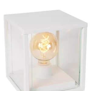 Lampa ogrodowa stojąca biała CLAIRE wys:24,5 cm 1xE27x15W IP54 Lucide 921623 Lampa ogrodowa stojąca biała CLAIRE wys:24,5 cm 1xE27x15W IP54 Lucide 921623