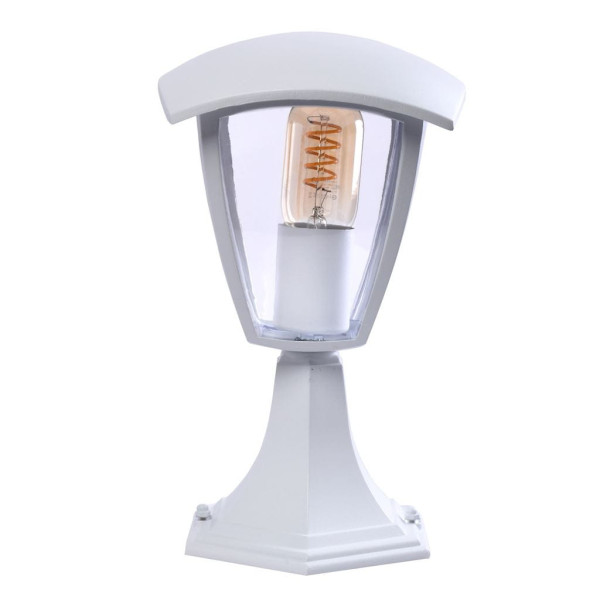 Lampa ogrodowa stojąca biała FOX wys:29 cm 1xE27x60W IP44 Eko-Light 921489