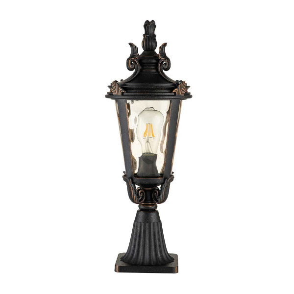 Lampa ogrodowa stojąca brąz Baltimore wys:56 cm 1xE27x60W IP44 Elstead 921525