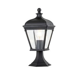 Lampa ogrodowa stojąca czarna Bayview wys:39,3 cm 1xE27x60W IP44 Elstead 921492