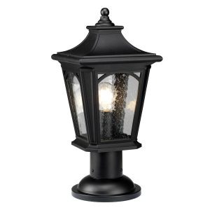 Lampa ogrodowa stojąca czarna Bedford wys:47 cm 1xE27x60W IP44 Quoizel 921690