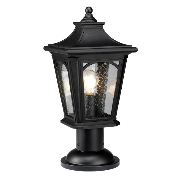 Lampa ogrodowa stojąca czarna Bedford wys:47 cm 1xE27x60W IP44 Quoizel 921690