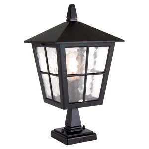 Lampa ogrodowa stojąca czarna Canterbury wys:38 cm 1xE27x60W IP43 Elstead 921650