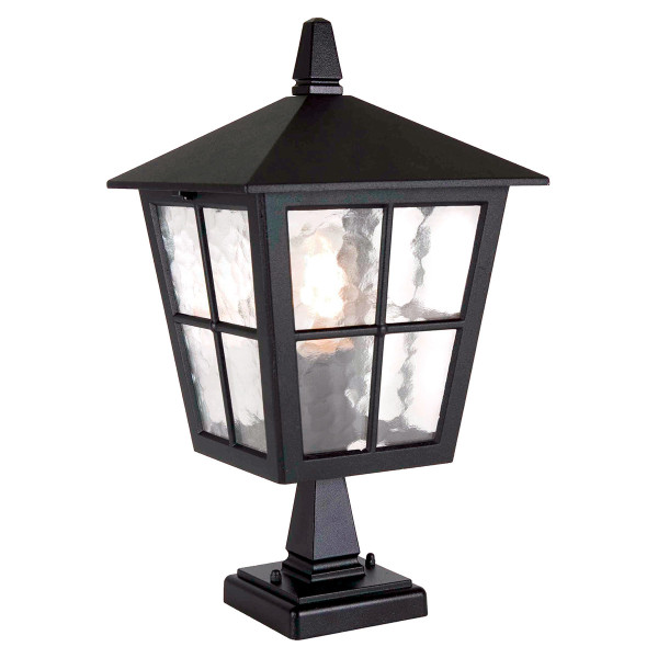 Lampa ogrodowa stojąca czarna Canterbury wys:38 cm 1xE27x60W IP43 Elstead 921650