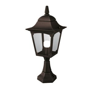 Lampa ogrodowa stojąca czarna Chapel wys:50 cm 1xE27x60W IP44 Elstead 921550