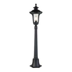 Lampa ogrodowa stojąca czarna Chicago wys:115 cm 1xE27x60W IP44 Elstead 921591