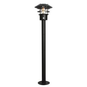 Lampa ogrodowa stojąca czarna Helsingor z czujnikiem 1xE27x60W IP44 Elstead 921653 Lampa ogrodowa stojąca czarna Helsingor z czujnikiem 1xE27x60W IP44 Elstead 921653