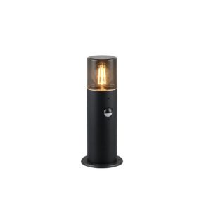 Lampa ogrodowa stojąca czarna HOOSIC z czujnikiem 1xE27x28W IP44 Trio 921334 Lampa ogrodowa stojąca czarna HOOSIC z czujnikiem 1xE27x28W IP44 Trio 921334
