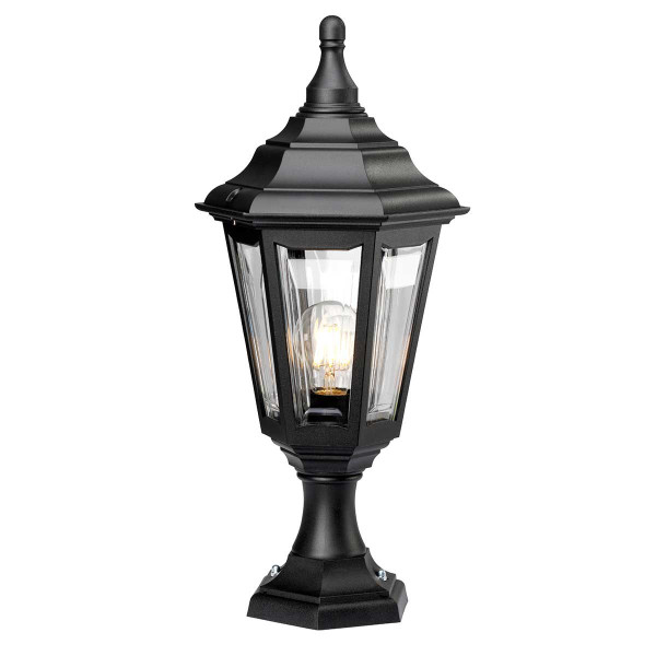 Lampa ogrodowa stojąca czarna Kinsale wys:51 cm 1xE27x60W IP44 Elstead 921691