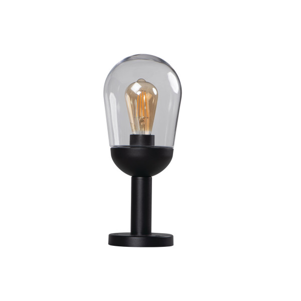 Lampa ogrodowa stojąca czarna Liego wys:37 cm 1xE27x15W IP44 Kanlux 921657
