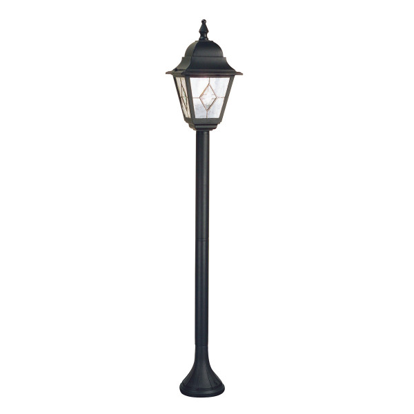 Lampa ogrodowa stojąca czarna Norfolk wys:109 cm 1xE27x60W IP44 Elstead 921603