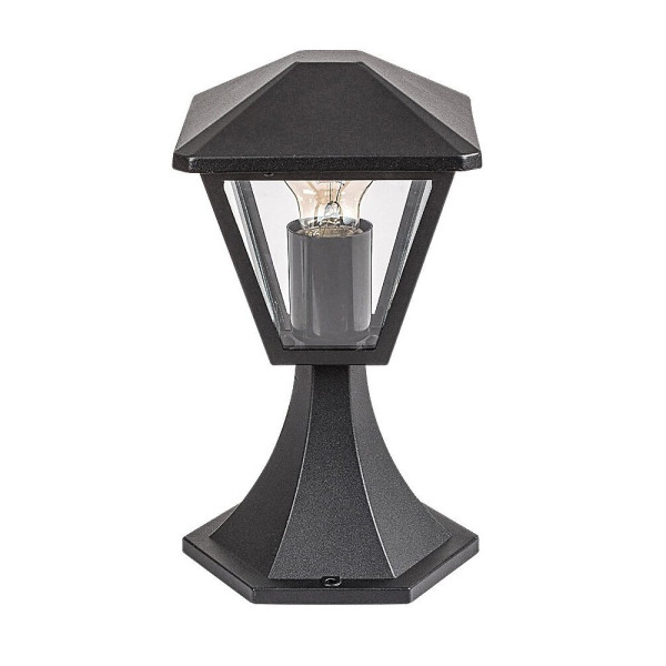 Lampa ogrodowa stojąca czarna Paravento wys:29 cm 1xE27x40W IP44 Rabalux 962609