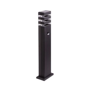 Lampa ogrodowa stojąca czarna słupki z czujnikiem 1xGU10x35W IP44 Ecolight 921455 Lampa ogrodowa stojąca czarna słupki z czujnikiem 1xGU10x35W IP44 Ecolight 921455