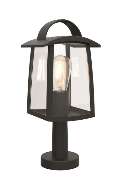 Lampa ogrodowa stojąca czarno-biała KELSEY wys:40 cm 1xE27x40W IP44 Lutec 921710