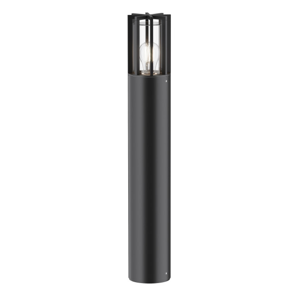 Lampa ogrodowa stojąca grafitowa Barrel wys:75 cm 1xE27x15W IP54 Maytoni 921371