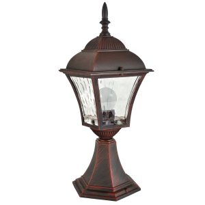 Lampa ogrodowa stojąca miedziana PARIS wys:40 cm 1xE27x20W IP43 Polux 921675 Lampa ogrodowa stojąca miedziana PARIS wys:40 cm 1xE27x20W IP43 Polux 921675