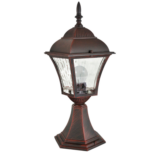 Lampa ogrodowa stojąca miedziana PARIS wys:40 cm 1xE27x20W IP43 Polux 921675