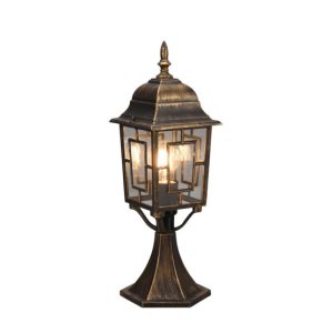 Lampa ogrodowa stojąca mosiądz VOLTURNO wys:47,5 cm 1xE27x60W IP23 Trio 921532 Lampa ogrodowa stojąca mosiądz VOLTURNO wys:47,5 cm 1xE27x60W IP23 Trio 921532