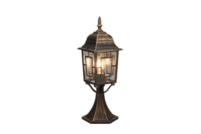 Lampa ogrodowa stojąca mosiądz VOLTURNO wys:47,5 cm 1xE27x60W IP23 Trio 921532