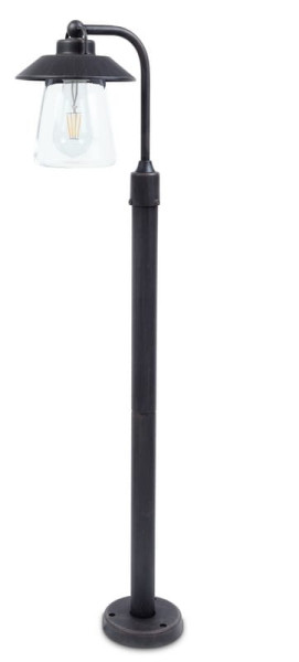 Lampa ogrodowa stojąca rdzawa CATE wys:94,5 cm 1xE27x60W IP44 Lutec 1078050