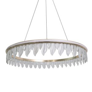 Lampa Organic kryształowe liście złota lampa 80 cm led 22793 143639 Lampa Organic kryształowe liście złota lampa 80 cm led 22793 143639