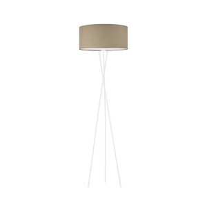 Lampa PARYŻ metalowa trójnożna do salonu Biały/ Beżowy 900180