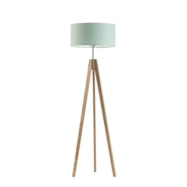 Lampa podłogowa 3 nogi abażur Dąb/ Miętowy 1002449