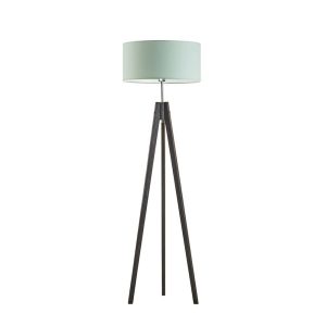 Lampa podłogowa 3 nogi abażur Heban/ Miętowy 1002352 Lampa podłogowa 3 nogi abażur Heban/ Miętowy 1002352