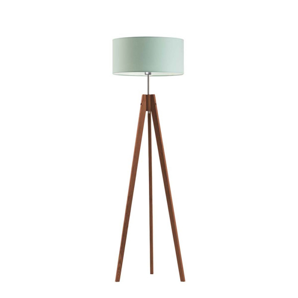 Lampa podłogowa 3 nogi abażur Mahoń/ Miętowy 1002435