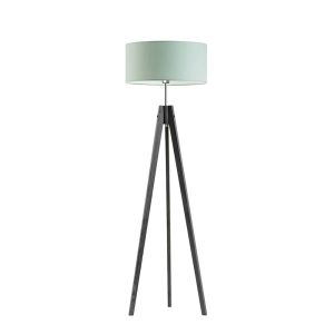 Lampa podłogowa 3 nogi abażur Popielaty/ Miętowy 1002400 Lampa podłogowa 3 nogi abażur Popielaty/ Miętowy 1002400