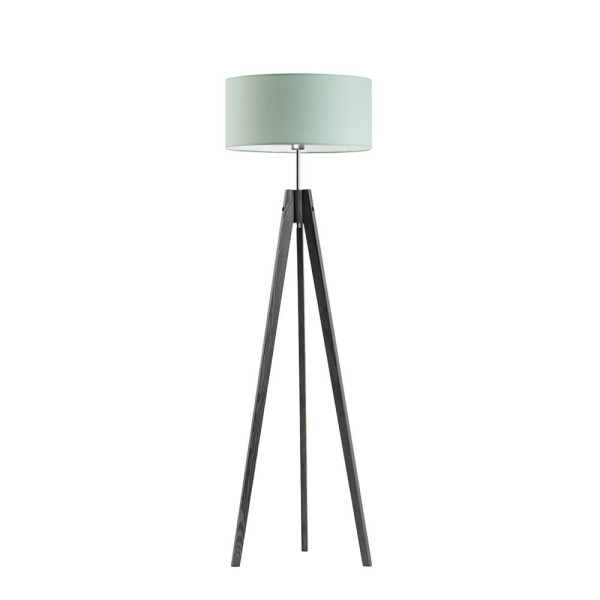 Lampa podłogowa 3 nogi abażur Popielaty/ Miętowy 1002400