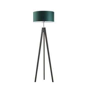 Lampa podłogowa abażur Heban/ Zieleń Butelkowa 1003336 Lampa podłogowa abażur Heban/ Zieleń Butelkowa 1003336