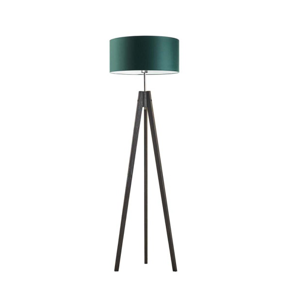 Lampa podłogowa abażur Heban/ Zieleń Butelkowa 1003336