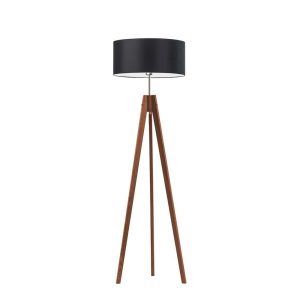 Lampa podłogowa abażur Mahoń/ Czarny 1002390 Lampa podłogowa abażur Mahoń/ Czarny 1002390