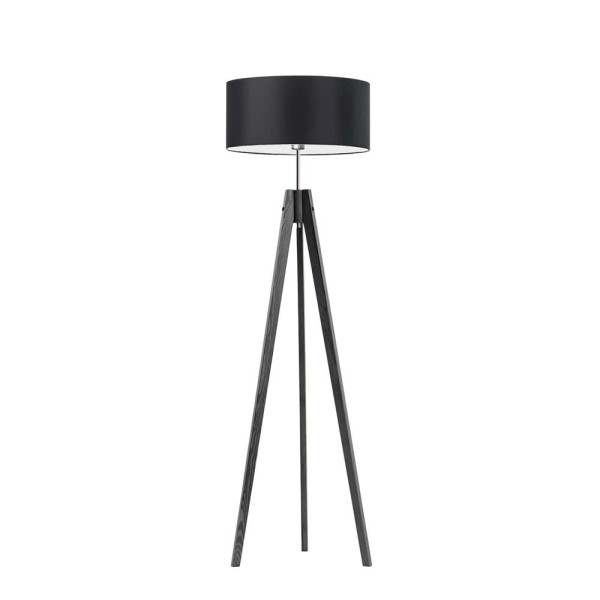 Lampa podłogowa abażur Popielaty/ Czarny 1002450