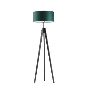 Lampa podłogowa abażur Popielaty/ Zieleń Butelkowa 1002448 Lampa podłogowa abażur Popielaty/ Zieleń Butelkowa 1002448