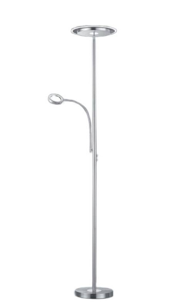 Lampa podłogowa ACKBAR srebrna LED 2x22W Ciepła biel 2050lm RL 1050330