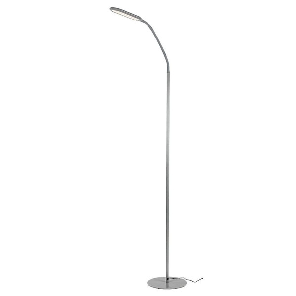 Lampa podłogowa Adelmo popielato-biała LED 1x10W 910lm Rabalux 954069