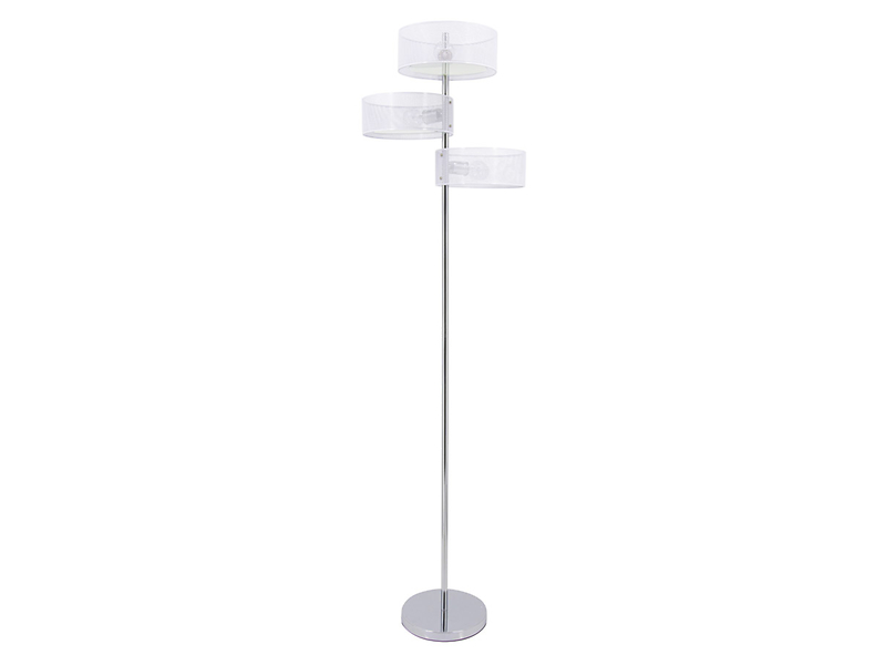 Lampa podłogowa Antila 3-punktowa metalowa biała 44036