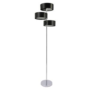 Lampa podłogowa Antila 3-punktowa metalowa czarna 44034 Lampa podłogowa Antila 3-punktowa metalowa czarna 44034
