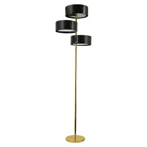 Lampa podłogowa Antila 3-punktowa metalowa czarno-złota 44035 Lampa podłogowa Antila 3-punktowa metalowa czarno-złota 44035