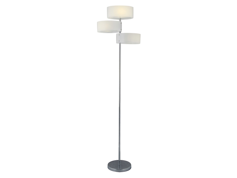 Lampa podłogowa Antila 3-punktowa metgalowa biała 44033