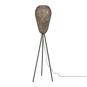 Lampa podłogowa antyczny mosiądz ZIVA 1xE27x10W wym:140x43x43cm Trio 891750 Lampa podłogowa antyczny mosiądz ZIVA 1xE27x10W wym:140x43x43cm Trio 891750