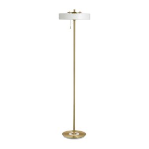 Lampa podłogowa ARTDECO biało – złota 162 cm 752804 Lampa podłogowa ARTDECO biało – złota 162 cm 752804