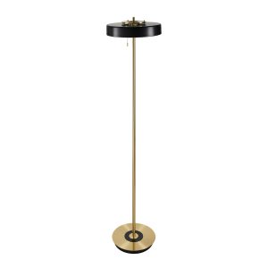 Lampa podłogowa ARTDECO czarno – złota 162 cm 814687 Lampa podłogowa ARTDECO czarno – złota 162 cm 814687