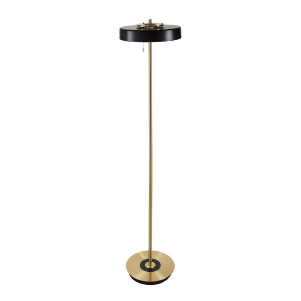 Lampa podłogowa ARTDECO czarno - złota 162 cm 814687